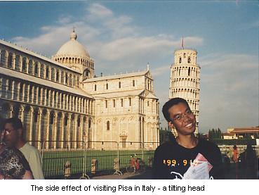 Tilt the pisa and your head