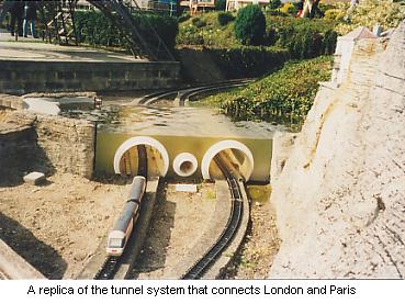 Replica of the Channel Tunnel