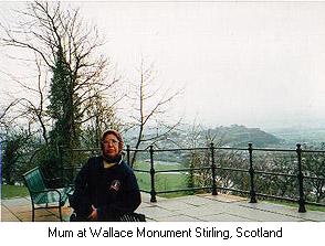 Mum at Wallace Monument